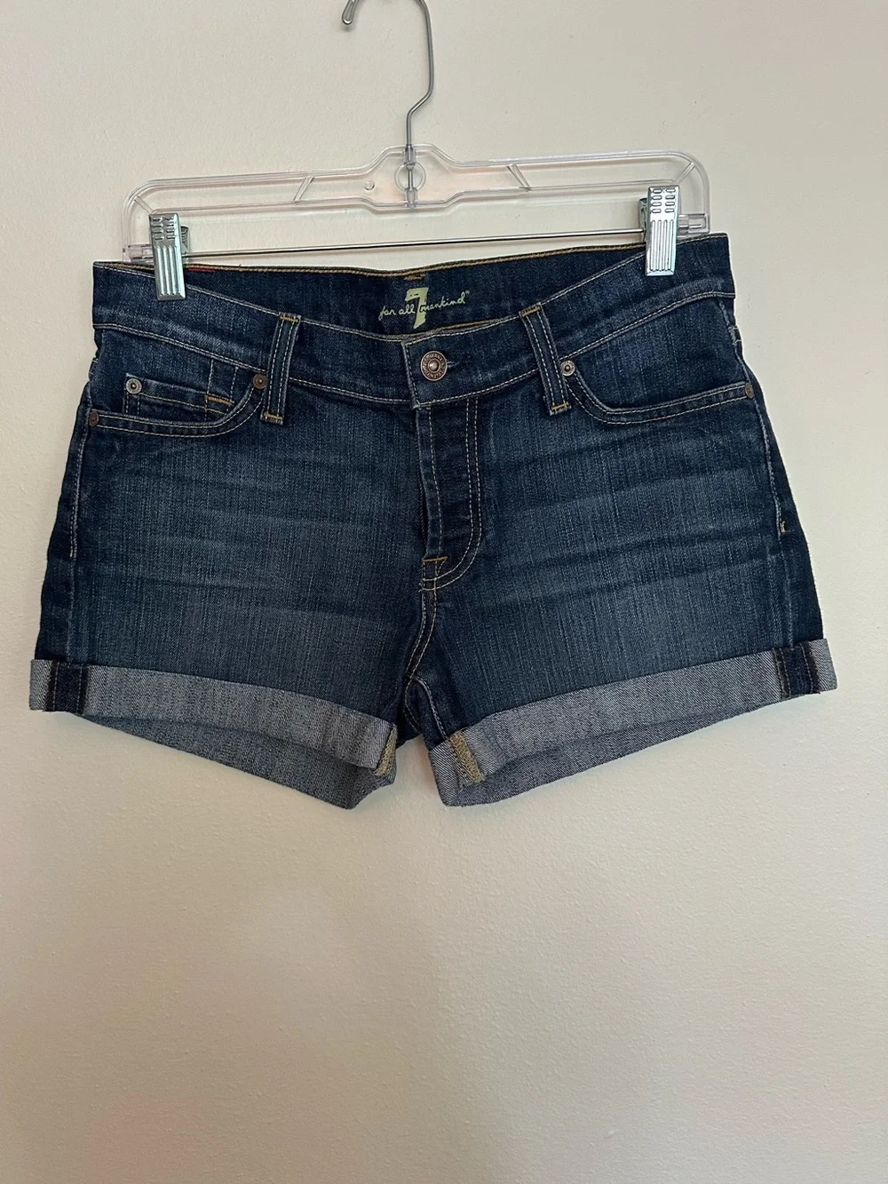 7 for all mankind short shorts size 26